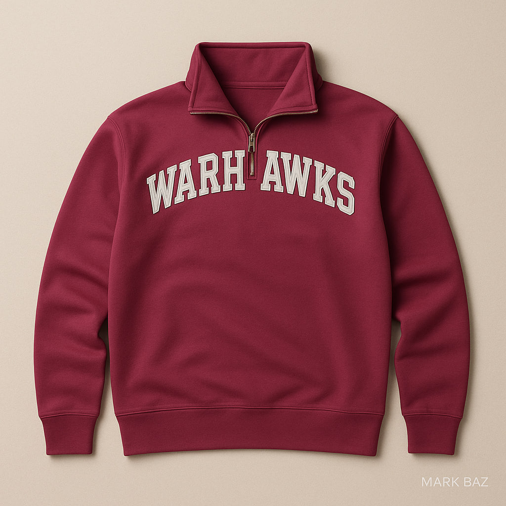 سویشرت نیم زیپ زوزاتز مدل WARHAWKS اورجینال